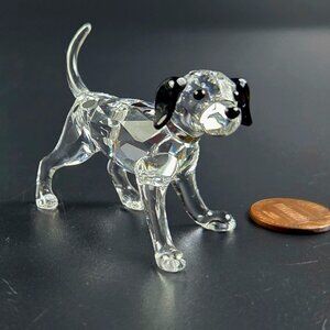 Vintage Dalmatian Puppy-Standing-Black Ear -The Peaceful Countryside - Swarovski
